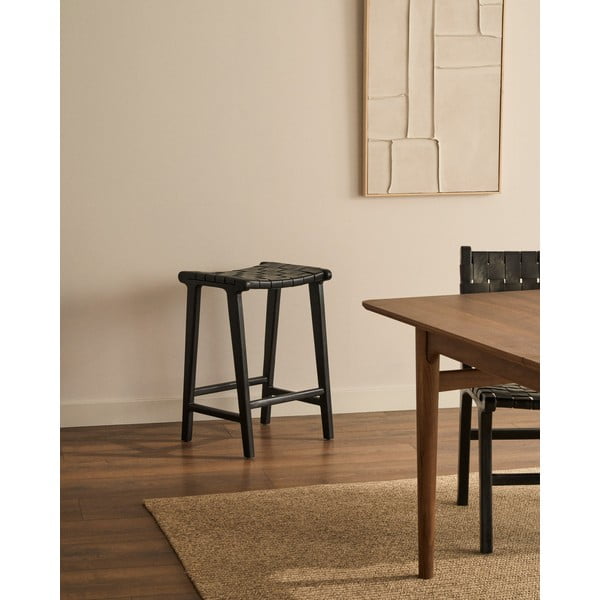 Must mahagonist pukk Calixta - Kave Home-image-1