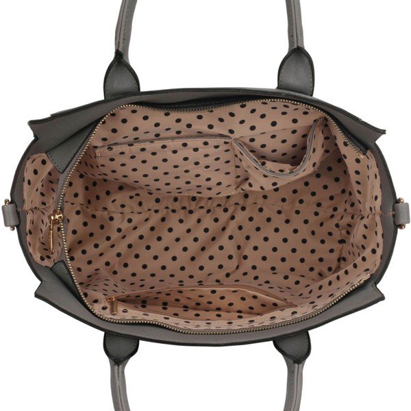 Kabelka L&S Teri Grey & White-image-2