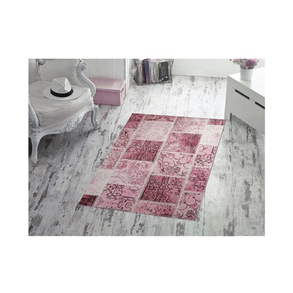 Koberec Patchwork Pembe, 120x160 cm-image-1