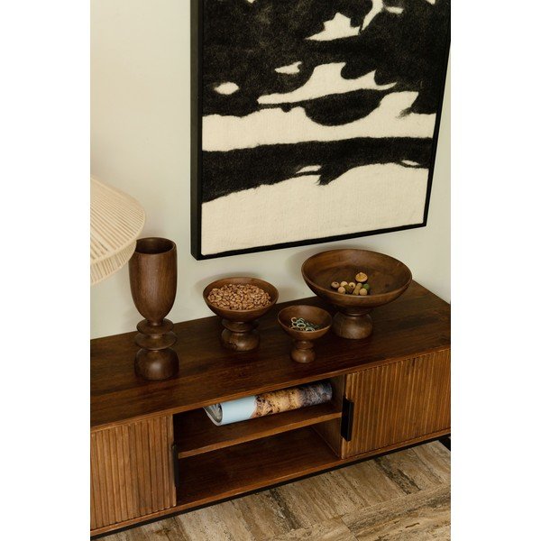 Puidust dekoratiivne kauss ø 14 cm Gwen - Dutchbone-image-1