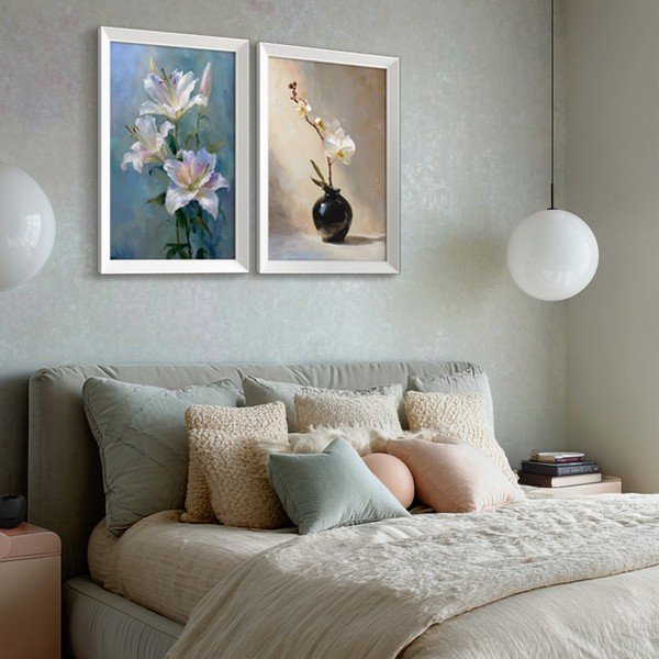 Trükitud pilt raamiga 56x75 cm Lilies - Styler-image-1