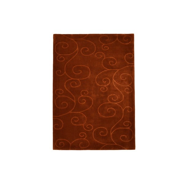 Ručně tkaný koberec Tufting, 170x240 cm, čokoládový