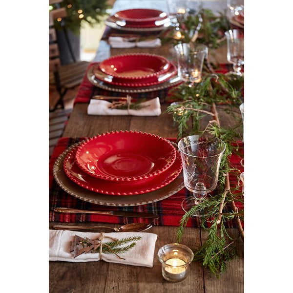 Rubiinpunane sügav keraamiline taldrik, ø 24,2 cm Pearl - Costa Nova-image-1