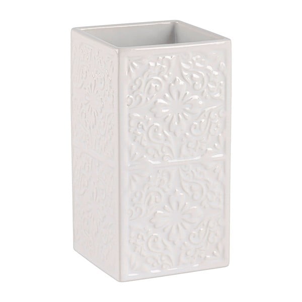 Valge keraamiline tass hambaharjade jaoks Cordoba - Wenko-image-2