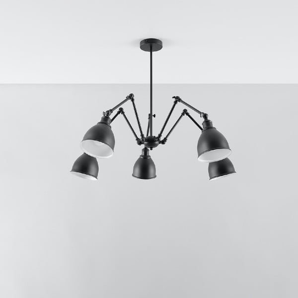 Must rippvalgusti metallist varju 70x70 cm Matilda Shade - Sollux-image-2