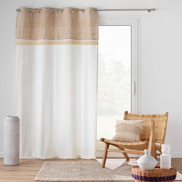 Valge-pruun kardin 140x240 cm Cirrus - douceur d'intérieur-image-1