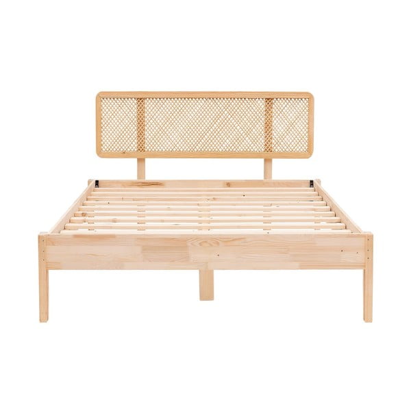 Naturaalset värvi kuusepuidust üheinimesevoodi 90x200 cm Izabelya - Kalune Design-image-3