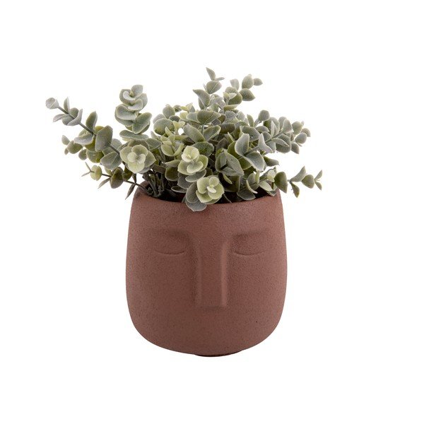 Pruun keraamiline pott , ø 12,5 cm Face - PT LIVING-image-2
