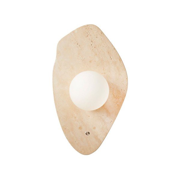 Beež kivist seinalamp ø 10 cm Hilde - Opviq lights