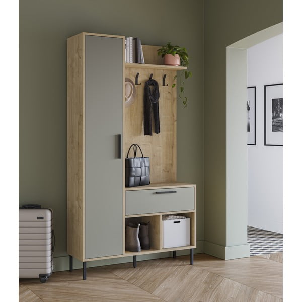 Roheline tammespoonist koridorikomplekt 108x195x35 cm Heidy - Marckeric-image-1