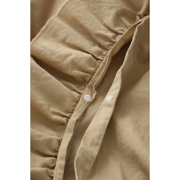 Heleroheline/khaki värvi puuvillasatiinist üheinimesevoodipesu 150x210 cm Gloria - Ellos Home-image-3