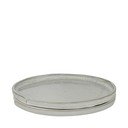 Valged taldrikud 2 tk komplektis kivist ø 20 cm Sand Grain - Mette Ditmer Denmark