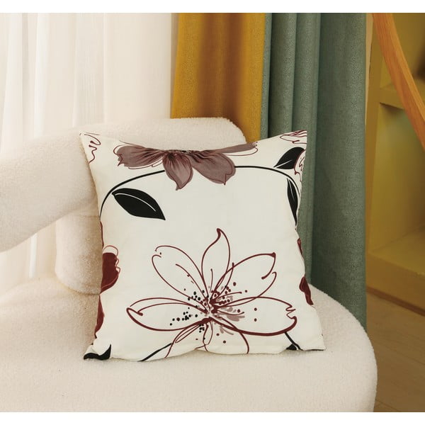 Pruun/kreemjas mikrosatiinist üheinimesevoodipesu 140x200 cm 6 tk komplektis Scarlet - My House-image-4