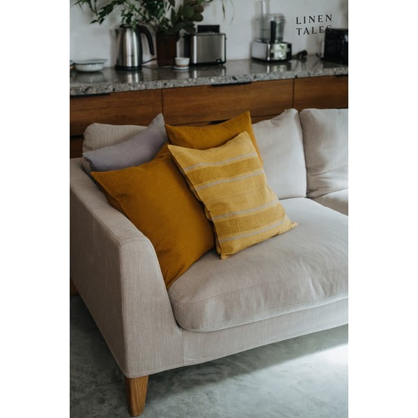 Linane padjapüür 40x40 cm Amber Bronze Stripes - Linen Tales-image-2