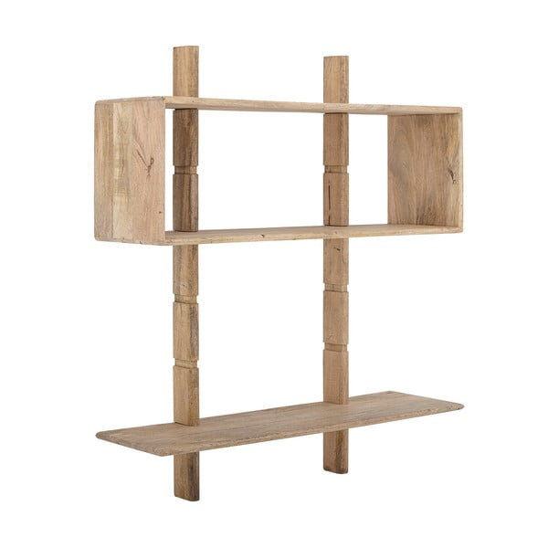 Seina raamaturiiul mangopuidust naturaalses värvitoonis 96,5x110,5 cm Millian - Bloomingville-image-2