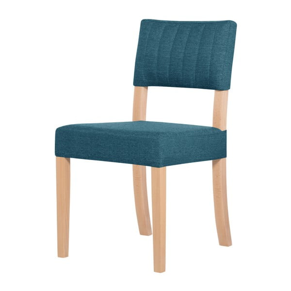 Tyrkysová židle s hnědými nohami Ted Lapidus Maison Néroli