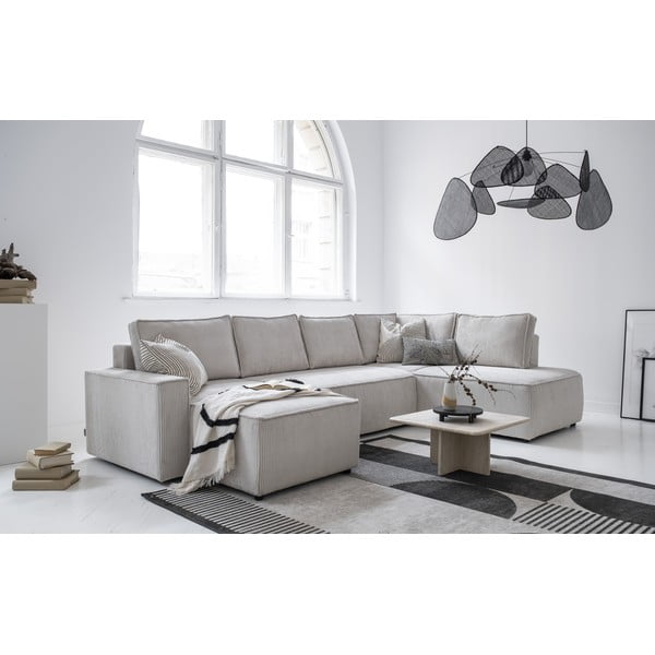 Valge velvetist diivanvoodi Brave Dave - Miuform-image-2