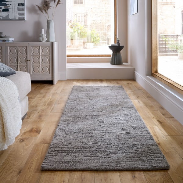 Hall käsitsi kootud villane vaip 80x230 cm Harris Boucle - Flair Rugs-image-1