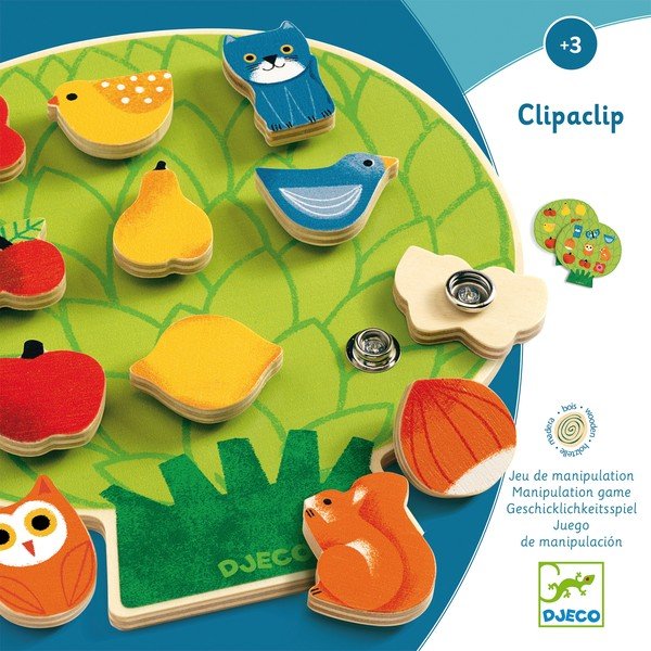 Laste puidust klambrimäng ClipaBoa - Djeco-image-1