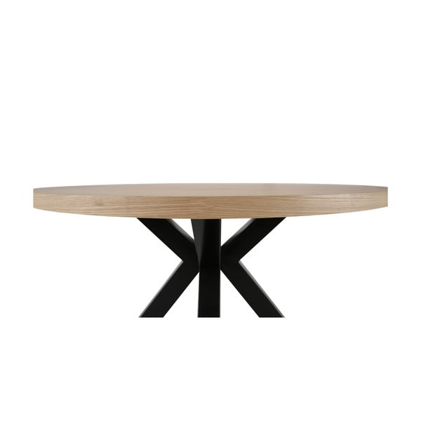 Mustade jalgadega ümmargune söögilaud , ø 120 cm Maison - Canett-image-3
