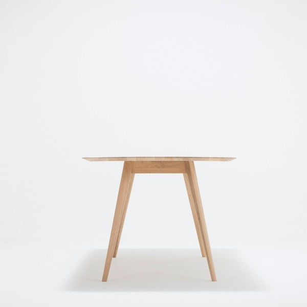 Söögilaud tammepuidust, 220 x 90 cm. Stafa - Gazzda-image-1