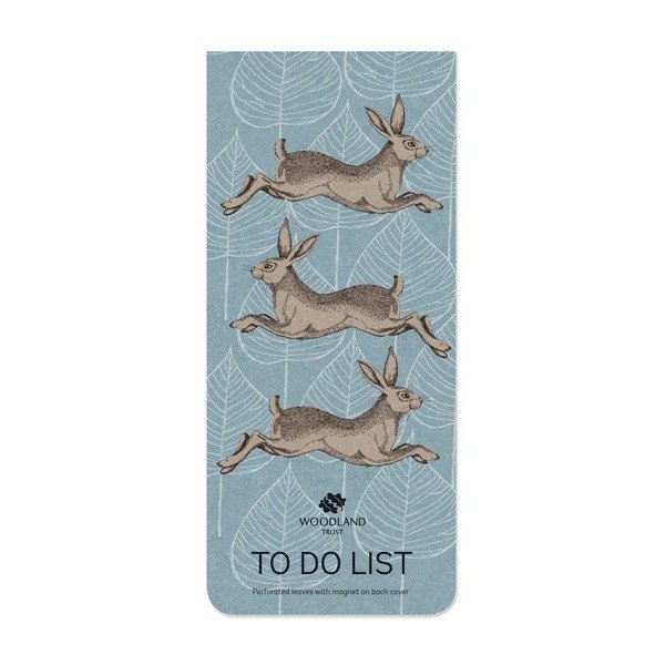 Poznámkový bloček s magnetem Go Stationery Woodland Hare To Do-image-2
