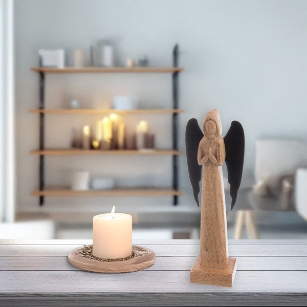 Puidust kujuke (kõrgus 27 cm) Angel - Orion-image-1