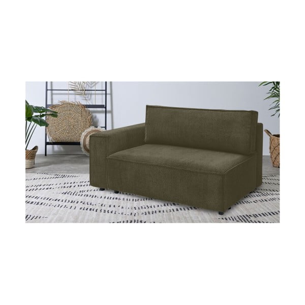 Heleroheline velvetist diivanimoodul, vasak nurk  Nihad modular - Bobochic Paris-image-1