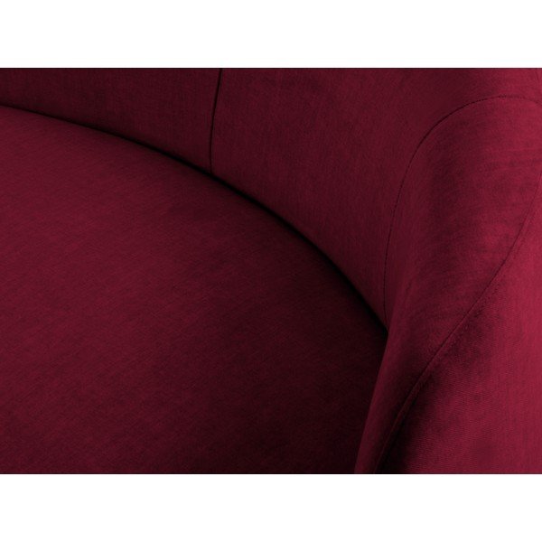Burgundia värvi sametist asümmeetriline diivan, vasakule poole. Debbie - Mazzini Sofas-image-1