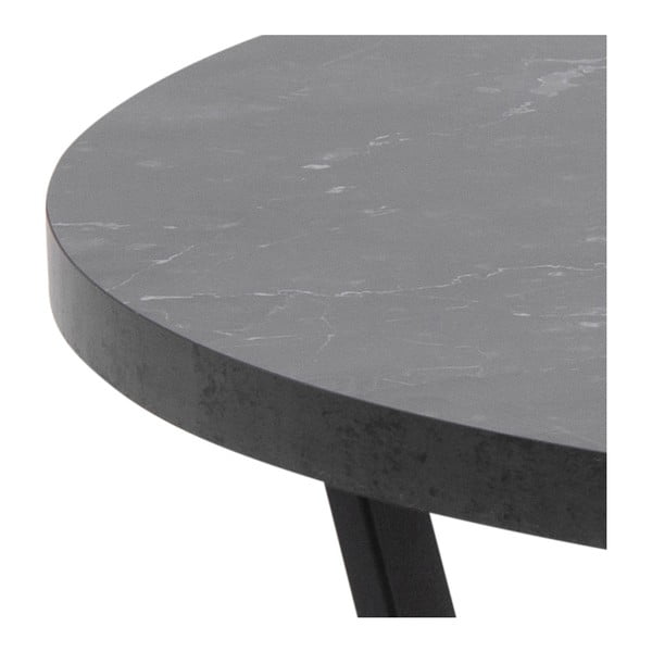 Must ümmargune kohvilaud ø 77 cm Amble - Actona-image-1