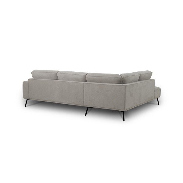 Hallikasbeež šenillist nurgadiivan (vasak nurk/L-kujuline) Amsterdam - Scandic-image-3