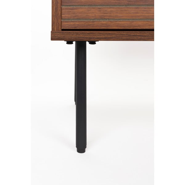 Pruun pähklipuidu spoonist kapp 80x130x40 cm Stripes - White Label-image-4