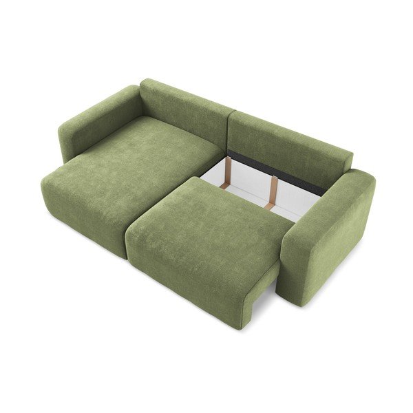 Roheline šenilldiivanvoodi/panipaigaga nurgadiivan (vasak nurk/diivanvoodiga) Kona - Makamii-image-4