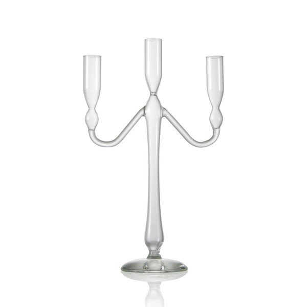 Svícen Brandani Chandelier Lumiere Transparent na tři svíčky
