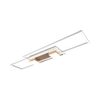 Valge-pronksivärvi LED dimmerdatav laevalgusti koos puldiga 28x100 cm Albany - Trio