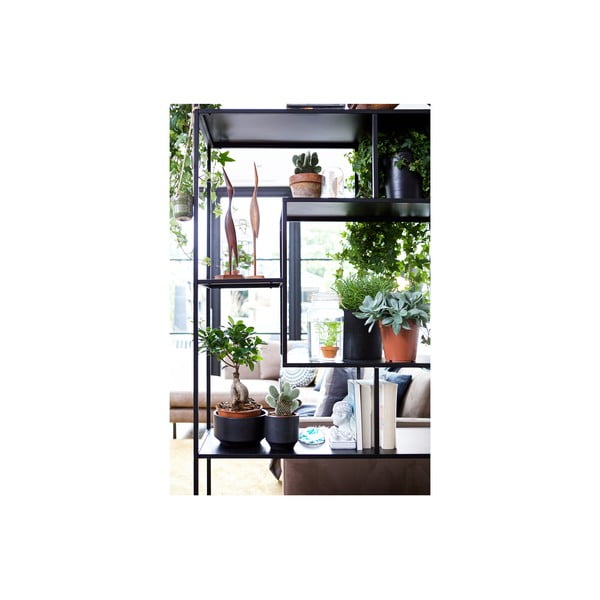 Must metallist raamaturiiul 126x204 cm Fons - WOOOD-image-4