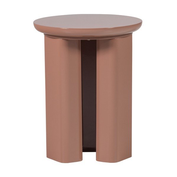 Läikiv ümmargune abilaud ø 40 cm Orivo - WOOOD-image-3