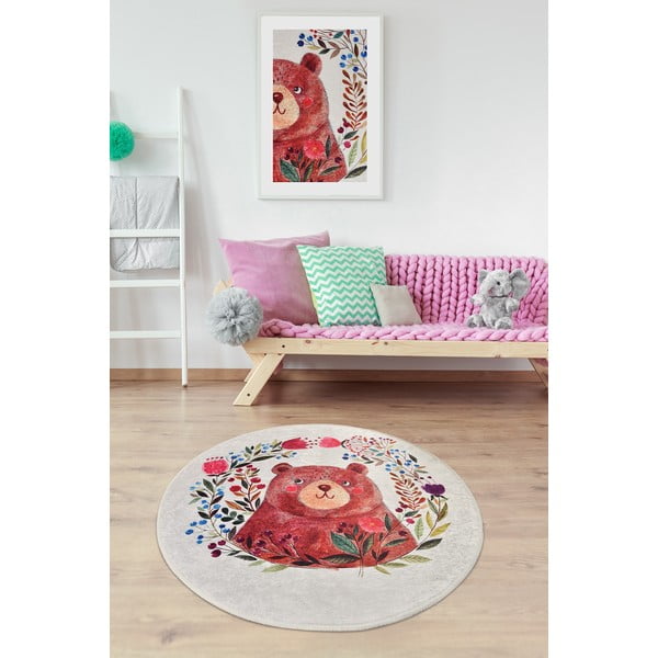 Laste libisemisvastane vaip , ø 140 cm Bears Garden - Conceptum Hypnose-image-1