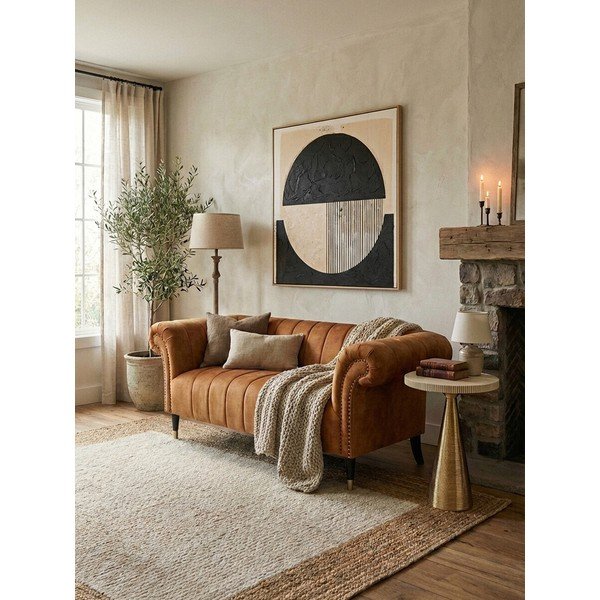 Pruun diivan 185 cm Siena - Premier Housewares-image-1