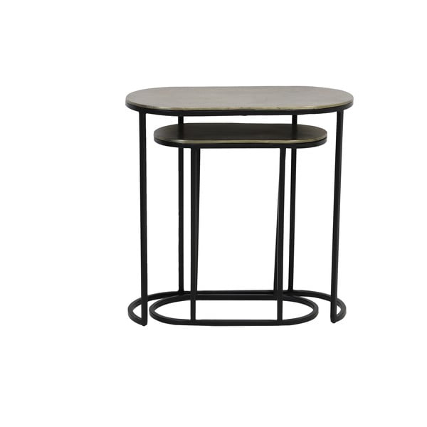 Metallist diivanilauad, 2 tk komplektis 26x53 cm Bocov - Light & Living-image-2