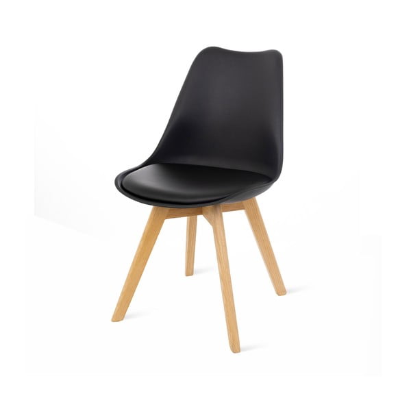 2 musta tooli komplekt pöögijalgadega Retro - Bonami Essentials