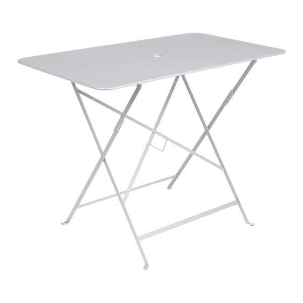Bílý zahradní stolek Fermob Bistro, 97 x 57 cm