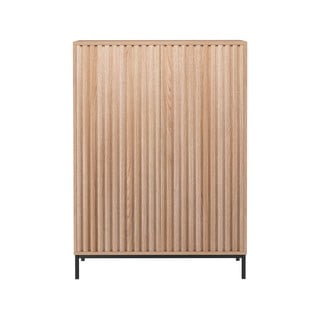 Naturaalset värvi tammedekoriga kapp 80x110 cm Celine - Støraa