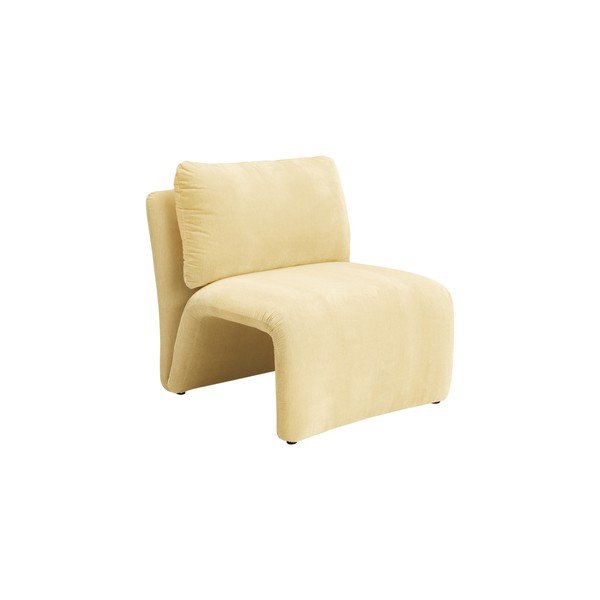 Helekollane sametist tugitool Bartina - Ellos Home