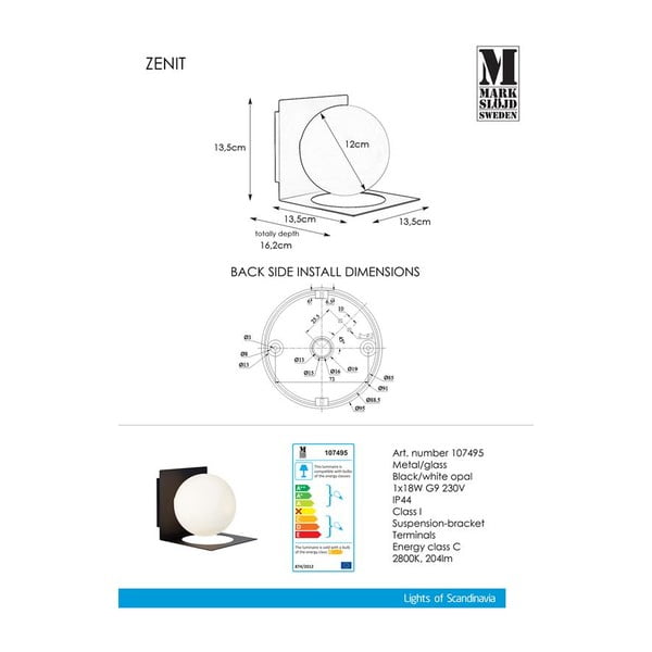 Must seinalamp Zenit - Markslöjd-image-3