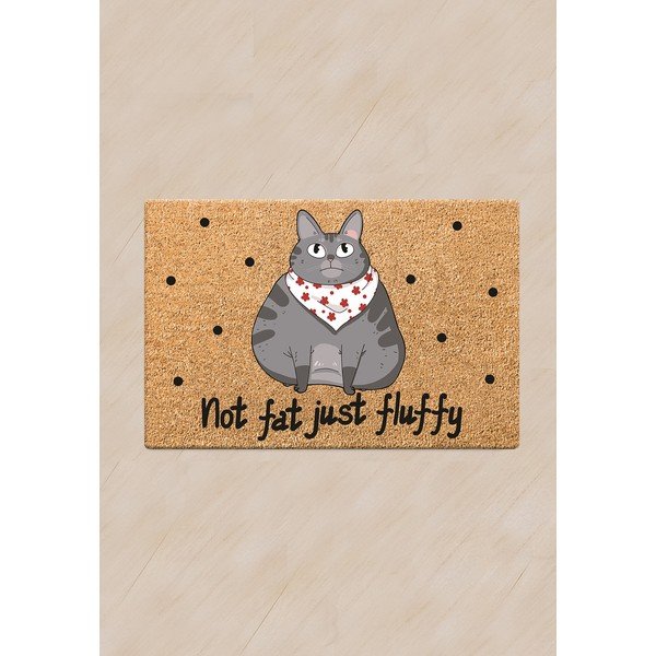 Kassikaussi matt , 60 x 40 cm Not Fat Just Fluffy - Petpetite-image-1