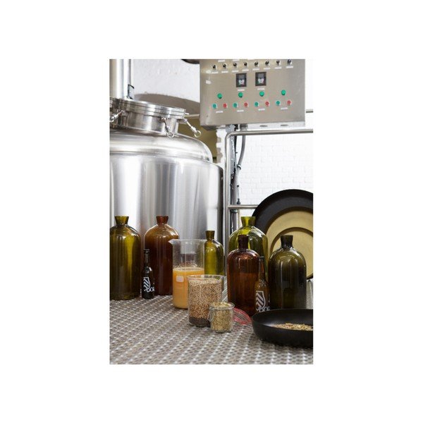 Tmavě oranžová skleněná váza BePureHome Chemistry, výška 40 cm-image-2