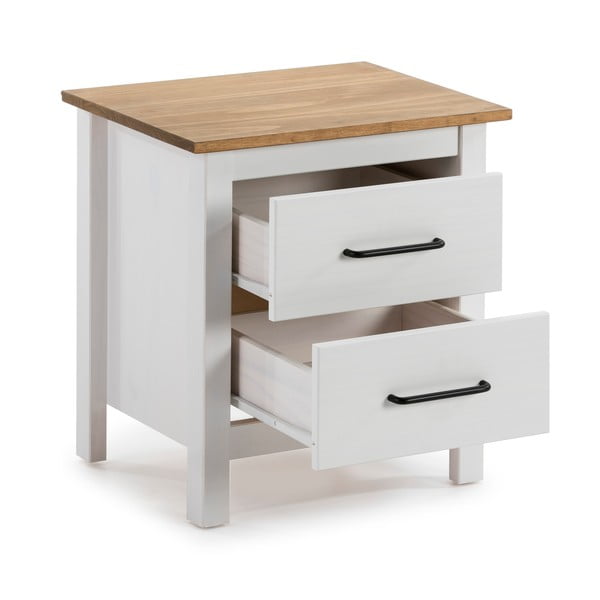 Valge puidust öökapp Miranda - Marckeric-image-2