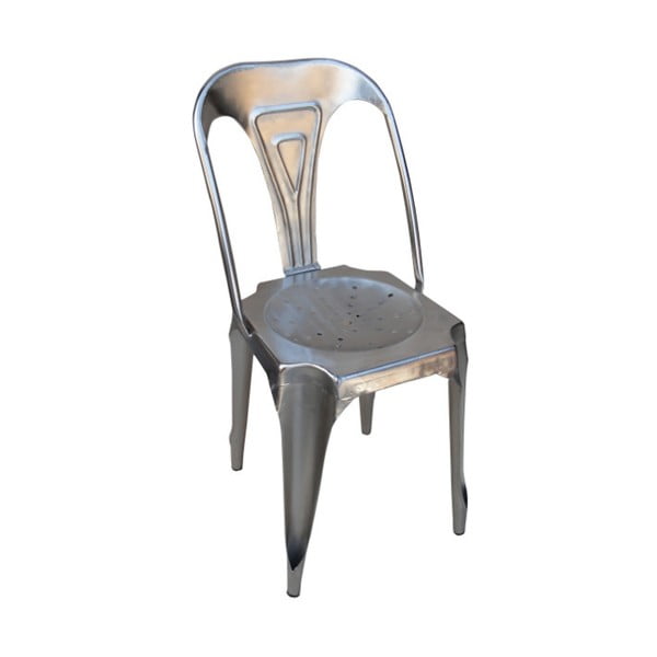 Šedá kovová židle Antic Line Chaise