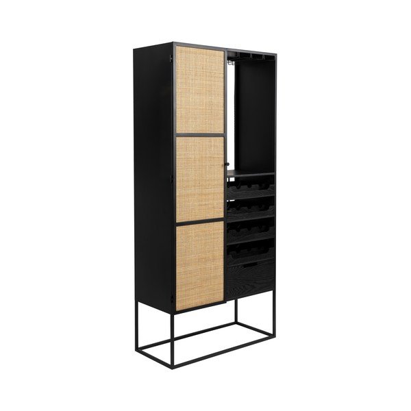 Must rotangist veiniriiul 16 pudelile, 80x175 cm Guuji - White Label-image-2